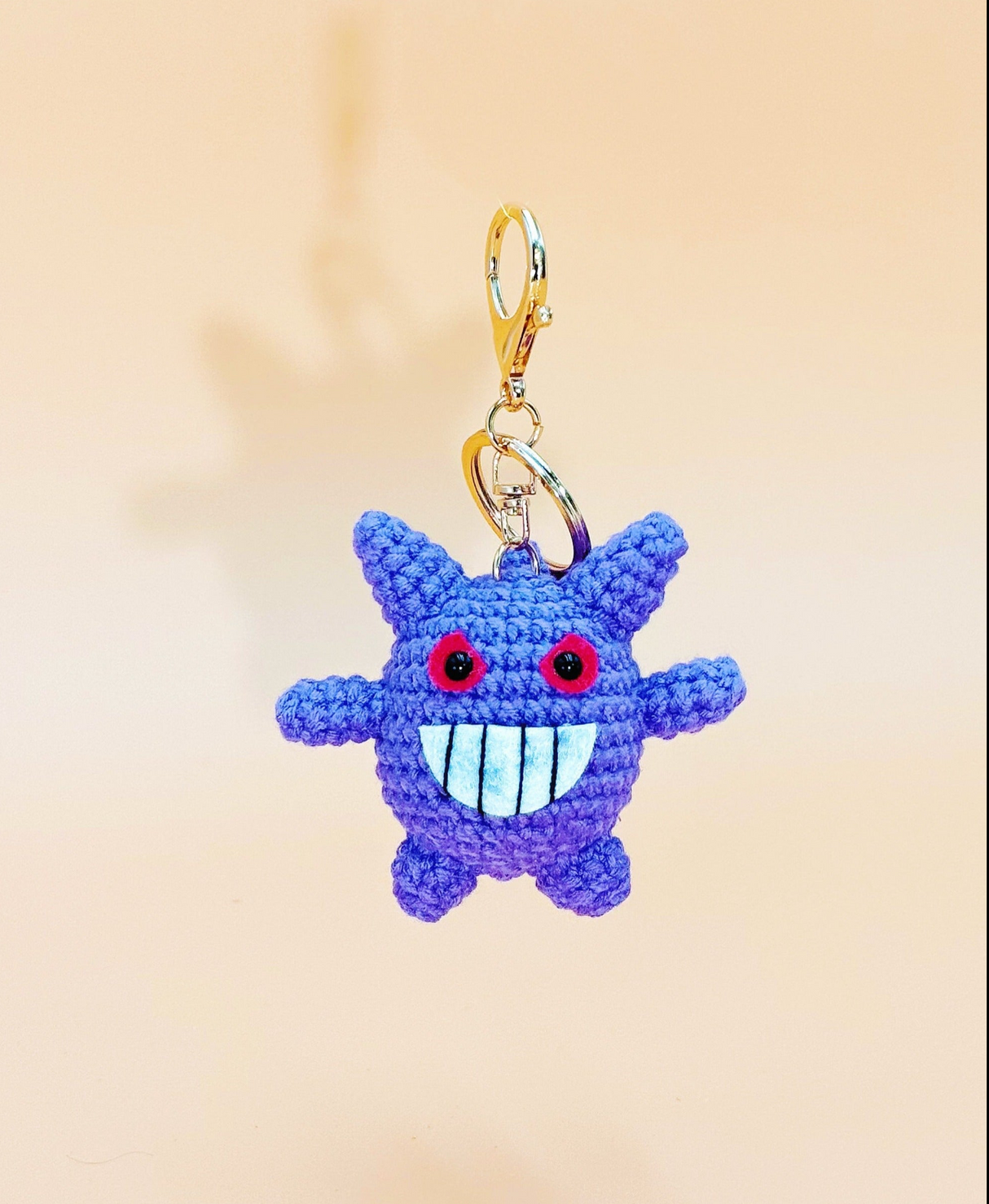 Ultimate Ghost Monster Keychain | Crochet Keychain Gamer Gift