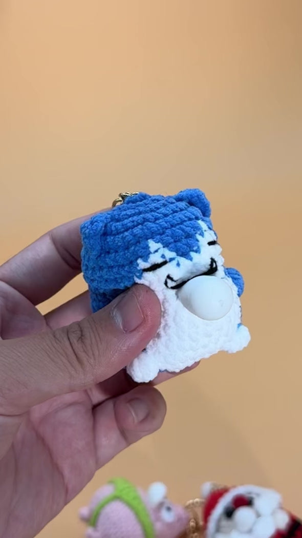 Bubble Series Crochet Keychain